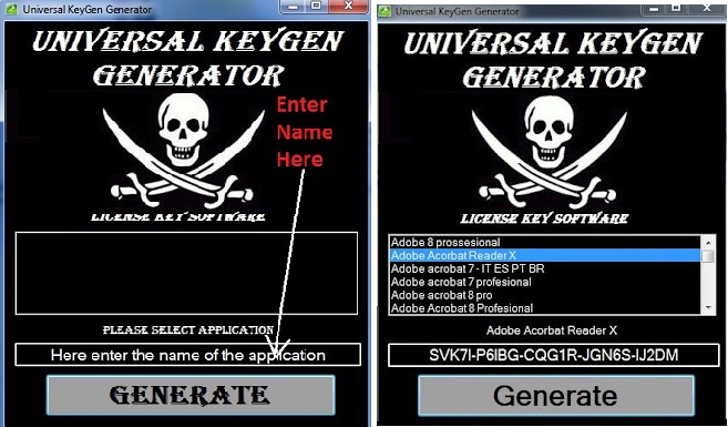 Software activation key generator